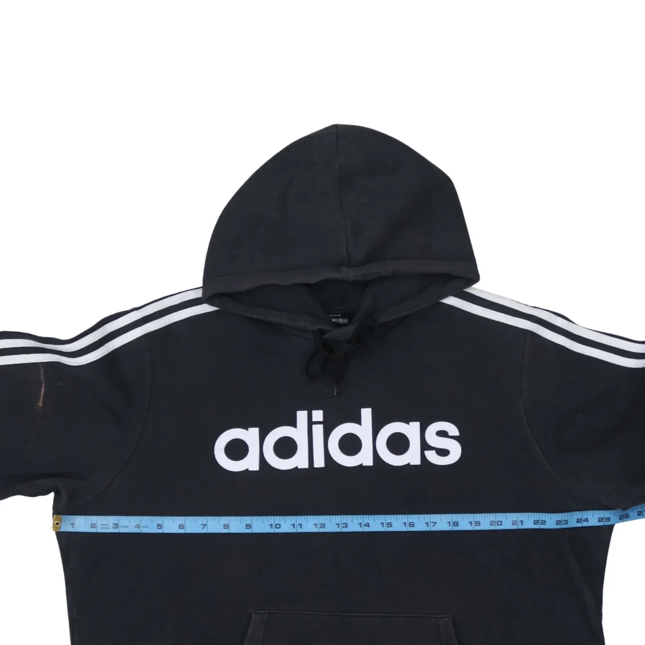 Adidas 90's Spellout Pullover Hoodie XLarge Black sold by Vintage Club product image thumbnail 5