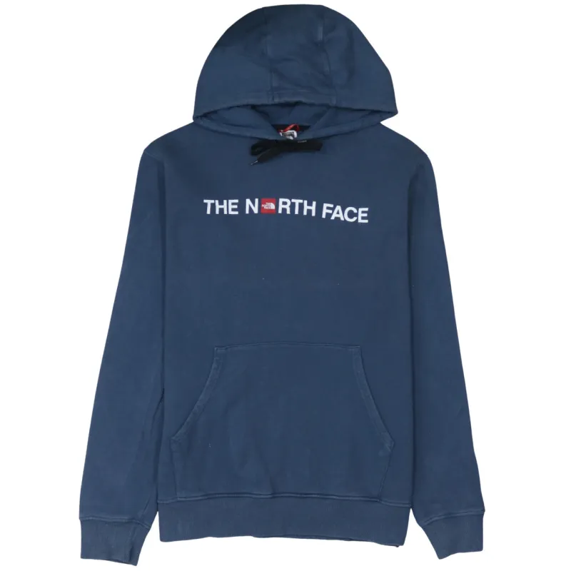 The North Face 90's Spellout Pullover Hoodie XLarge Blue sold by Vintage Club
