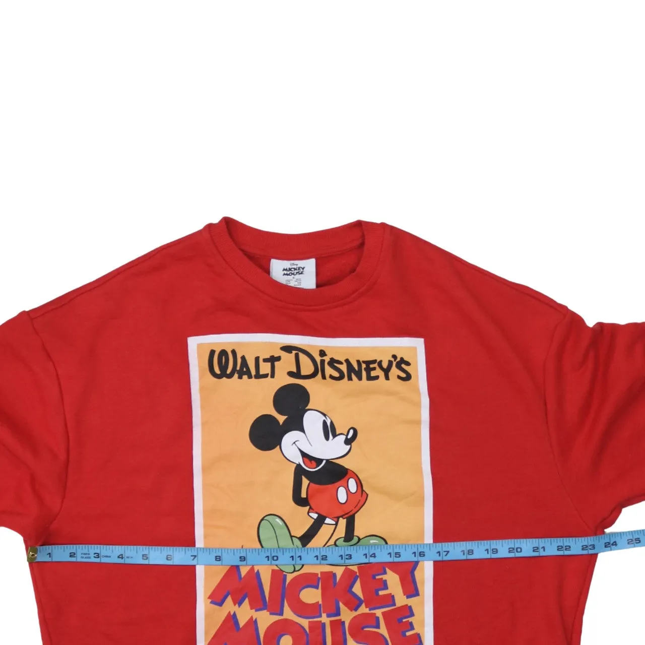 Disney Red Sweatshirt Women's Small Mickey Mouse Printed Front Crewneck Pullover Fleece Top sold by Vintage Club product image thumbnail 5