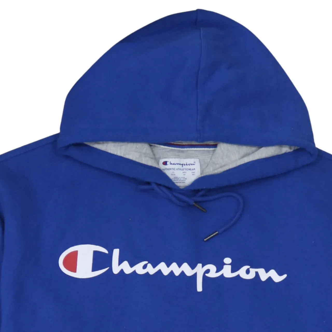Champion 90's Spellout Pullover Hoodie XLarge Blue sold by Vintage Club product image thumbnail 3