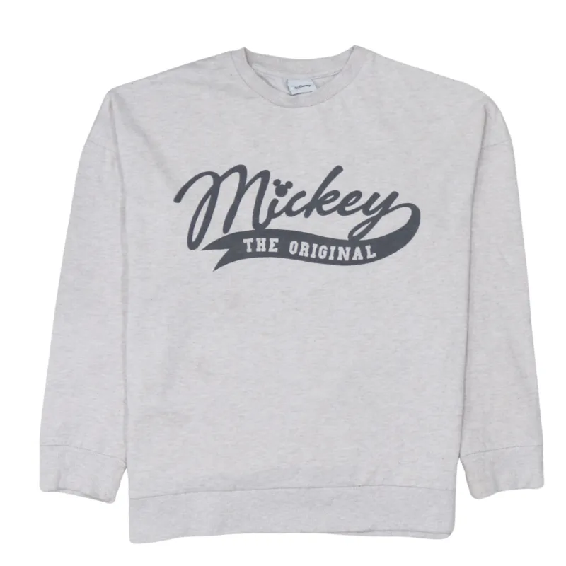 Disney 90's Mickey Mouse Crew Neck Sweatshirt Large  Grey sold by Vintage Club