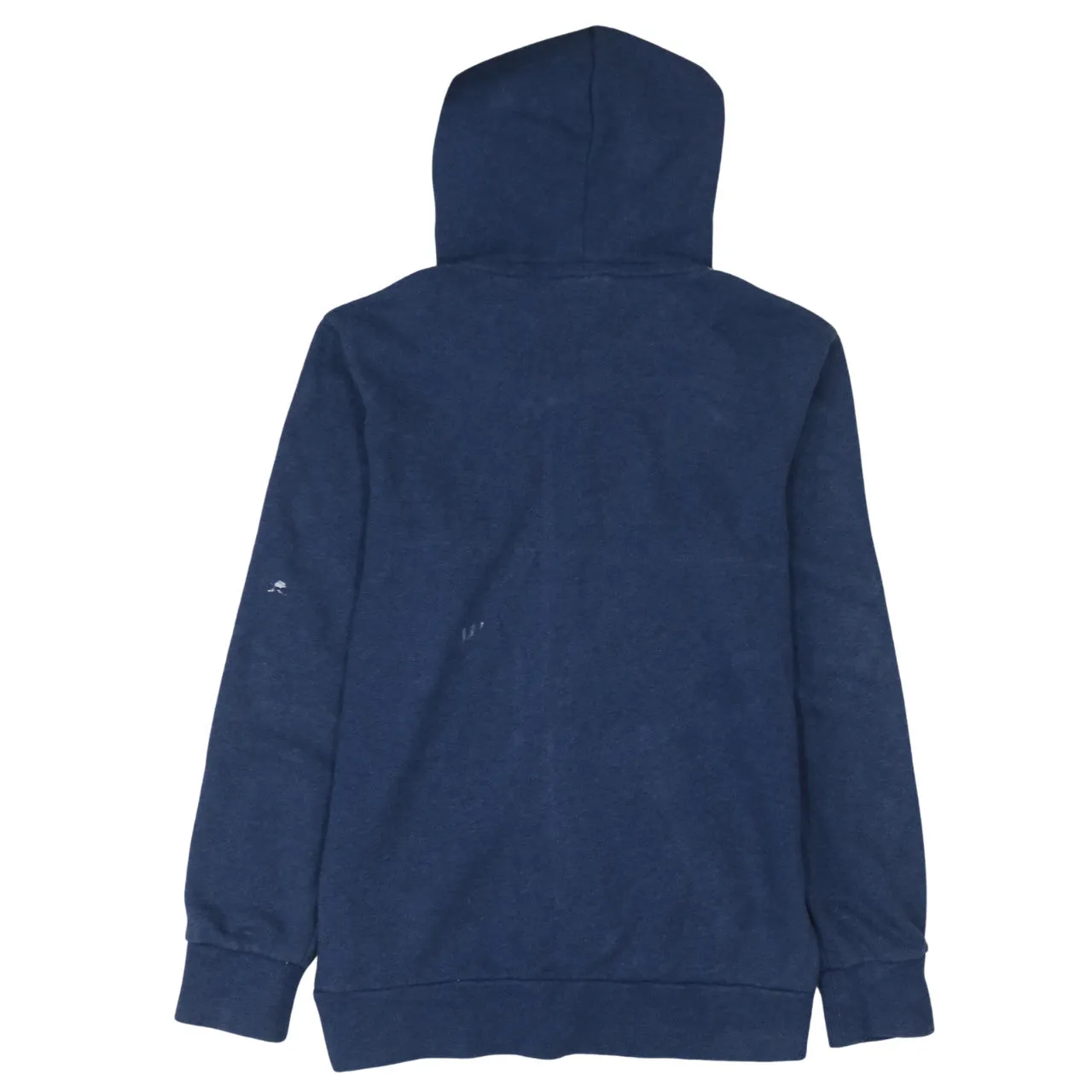 Adidas 90's Striped Sleeve Full Zip Up Hoodie Small Navy Blue sold by Vintage Club product image thumbnail 2