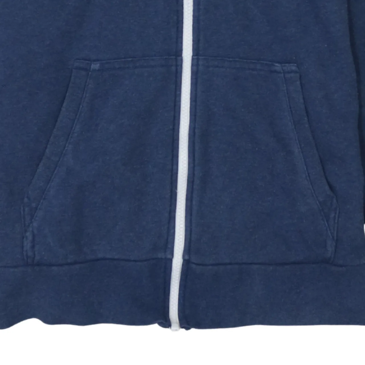 Adidas 90's Striped Sleeve Full Zip Up Hoodie Small Navy Blue sold by Vintage Club product image thumbnail 4