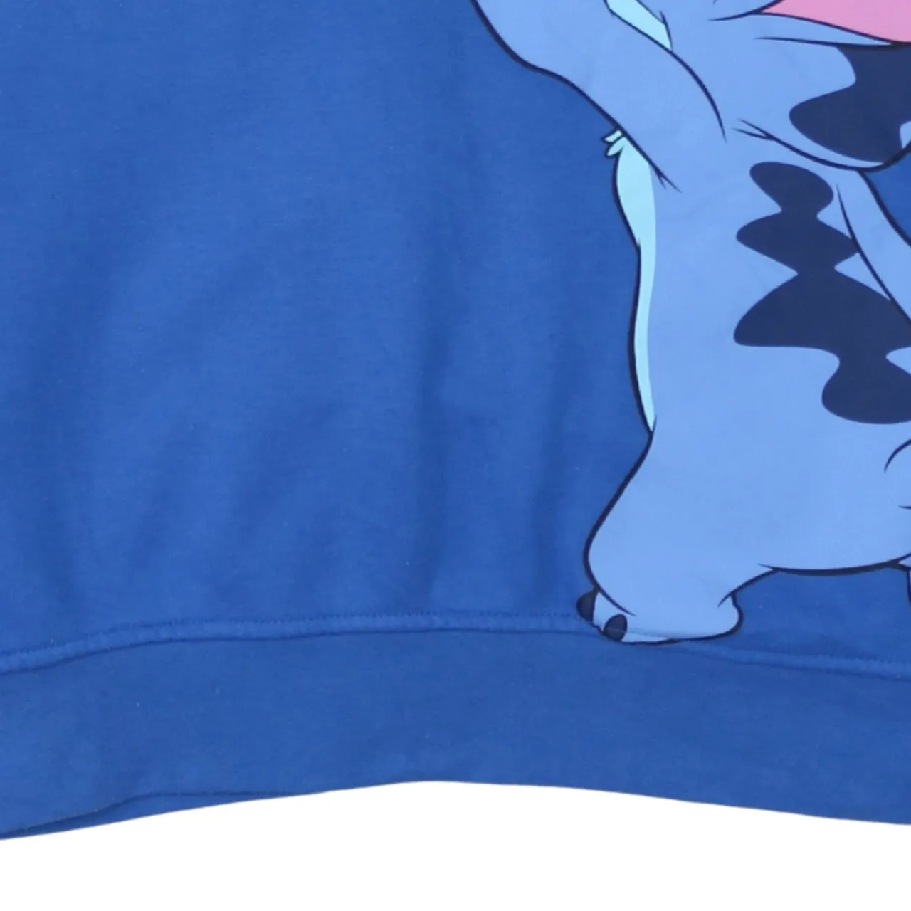 Disney Blue Hoodie Women’s Large Stitch Printed Graphic Drawstring Hood Fleece Pullover sold by Vintage Club product image thumbnail 4