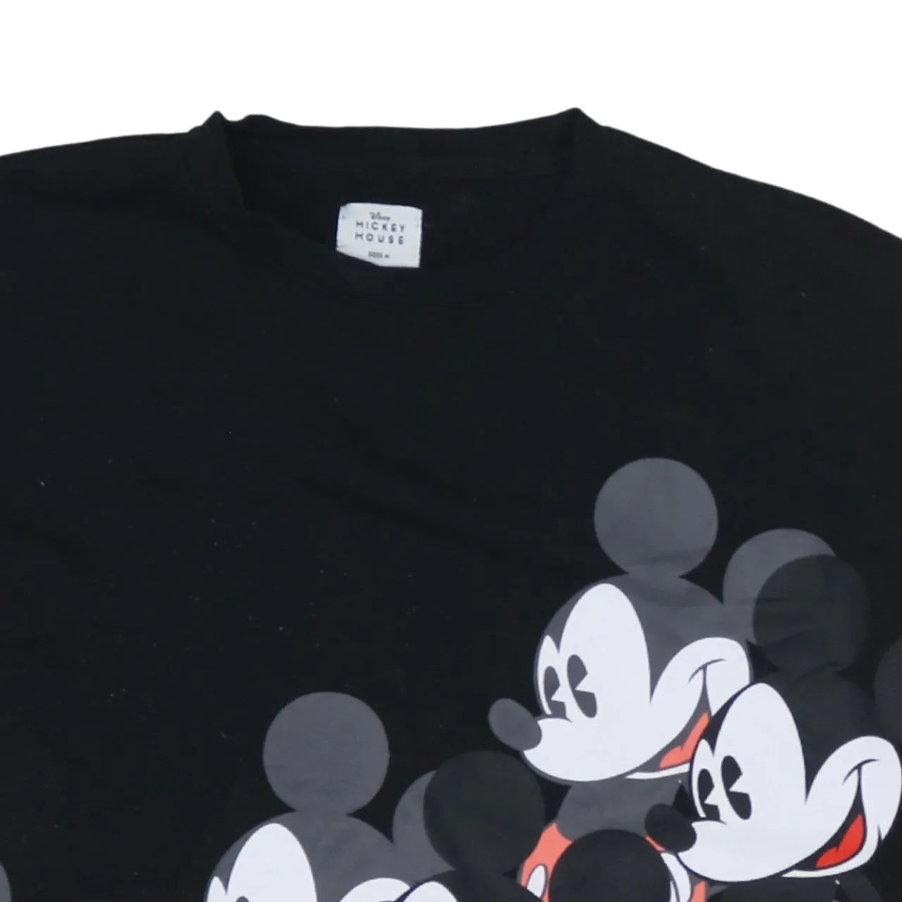 Disney Black Sweatshirt Women's Medium Mickey Mouse All Over Printed Pullover Top sold by Vintage Club product image thumbnail 3