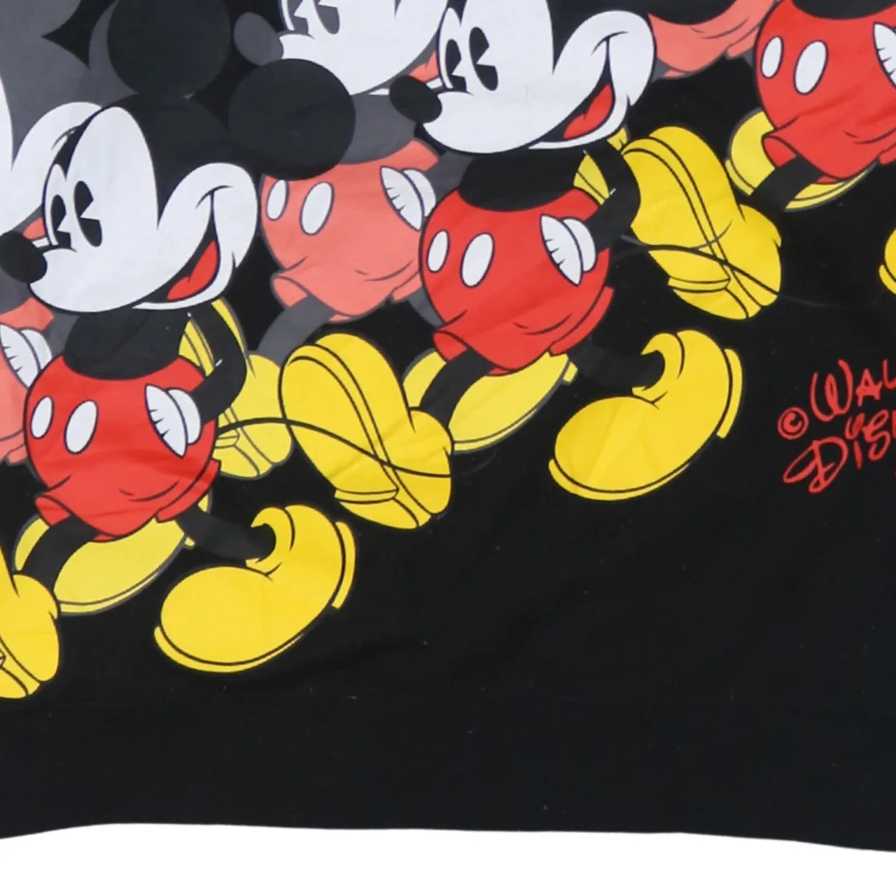 Disney Black Sweatshirt Women's Medium Mickey Mouse All Over Printed Pullover Top sold by Vintage Club product image thumbnail 4