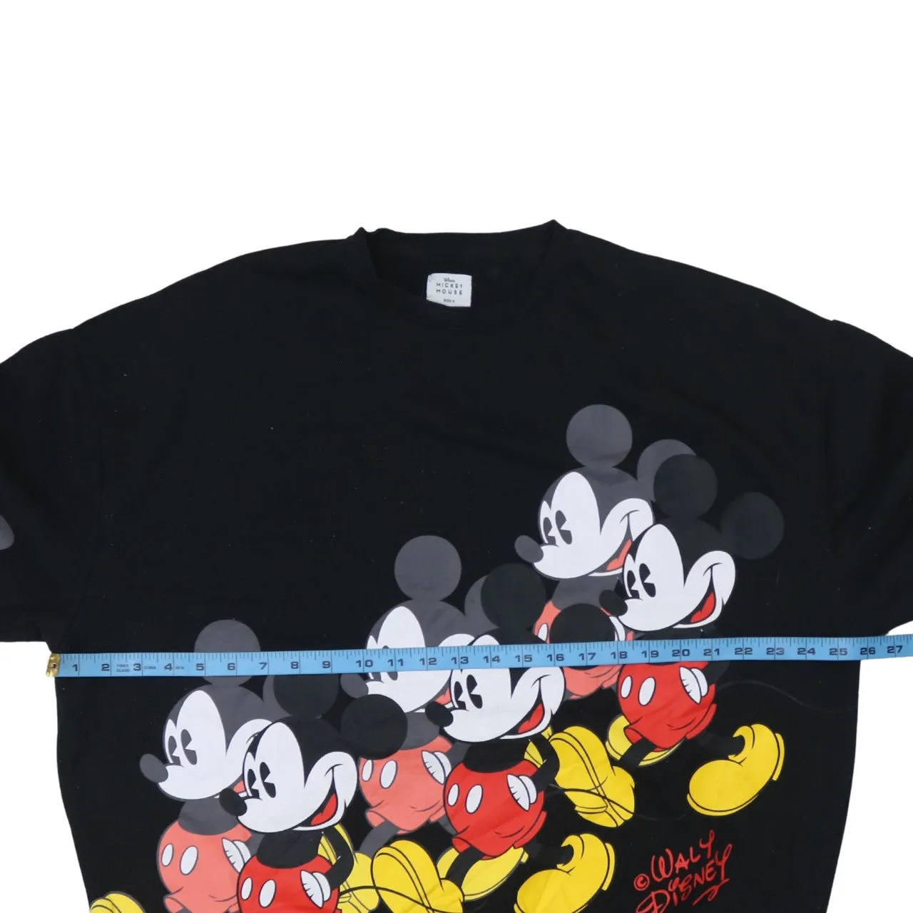 Disney Black Sweatshirt Women's Medium Mickey Mouse All Over Printed Pullover Top sold by Vintage Club product image thumbnail 5