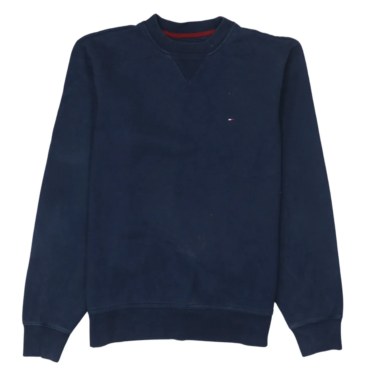 Tommy Hilfiger 90's Lightweight Crew Neck Sweatshirt Small Navy Blue sold by Vintage Club