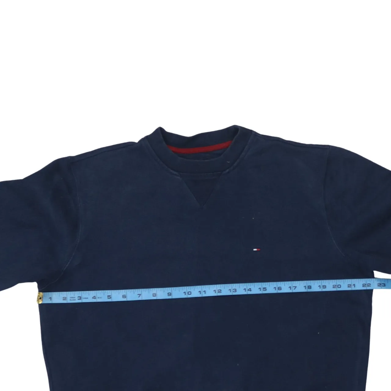 Tommy Hilfiger 90's Lightweight Crew Neck Sweatshirt Small Navy Blue sold by Vintage Club product image thumbnail 5