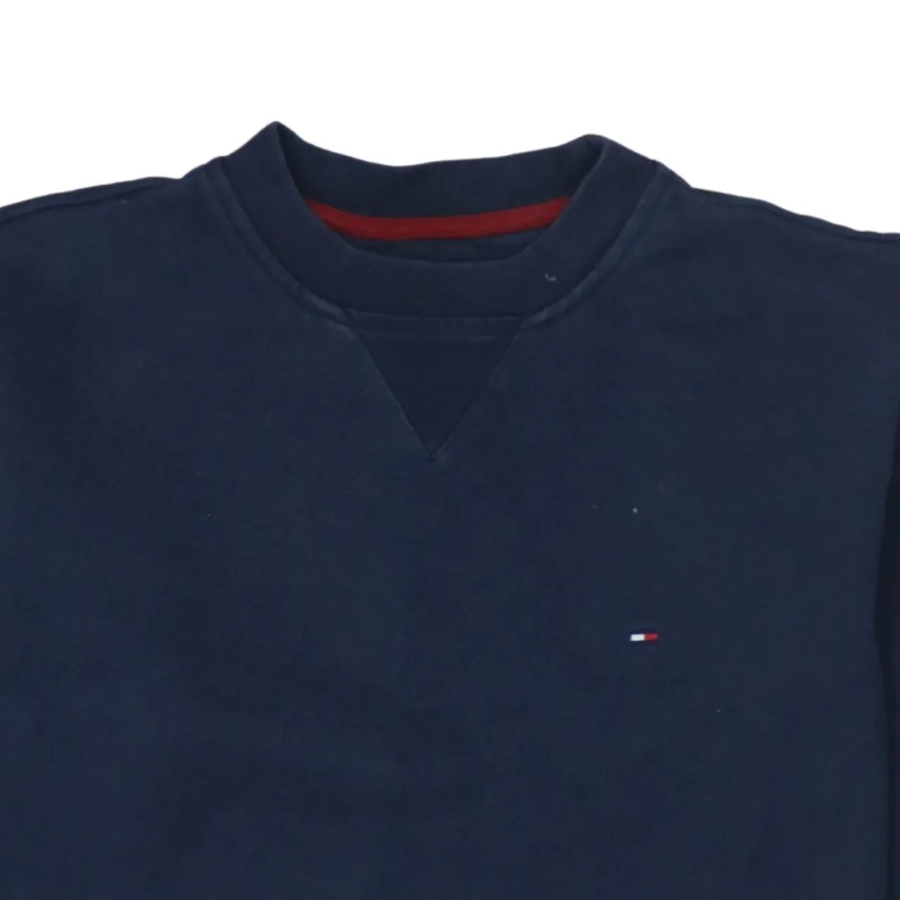 Tommy Hilfiger 90's Lightweight Crew Neck Sweatshirt Small Navy Blue sold by Vintage Club product image thumbnail 3