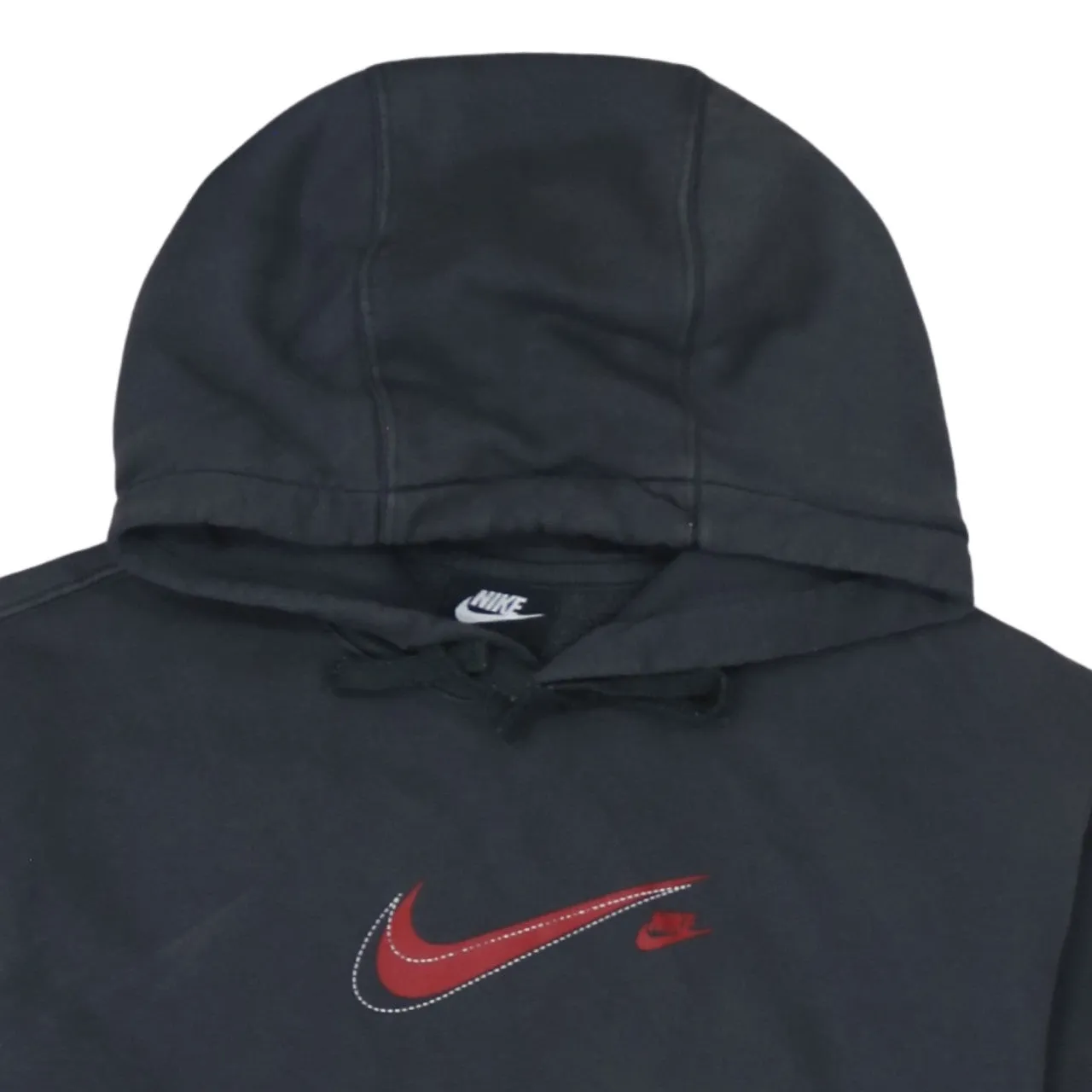 Nike 90's Center Middle Swoosh Pullover Hoodie Small Black sold by Vintage Club product image thumbnail 3