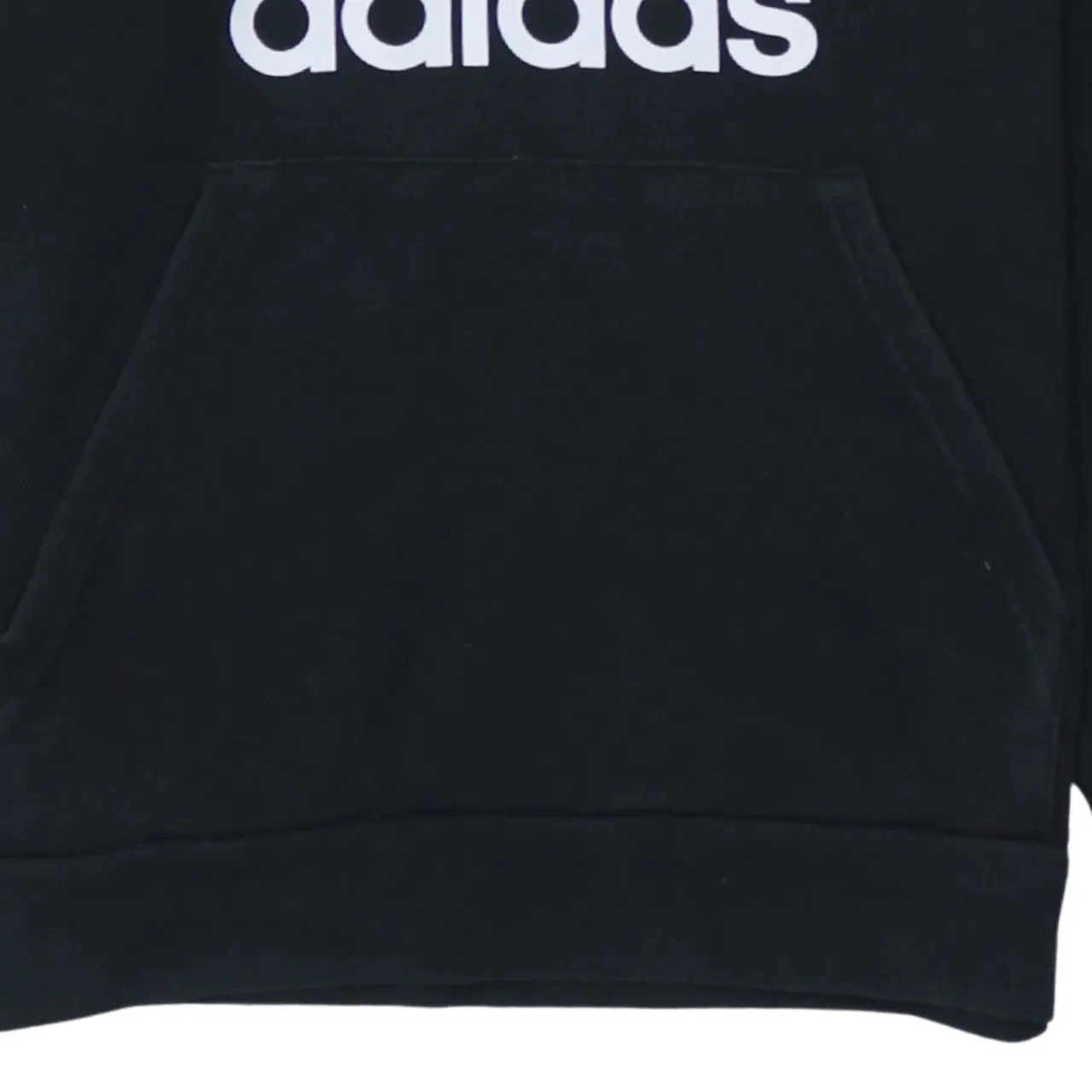Adidas 90's Spellout Pullover Hoodie Large Black sold by Vintage Club product image thumbnail 4