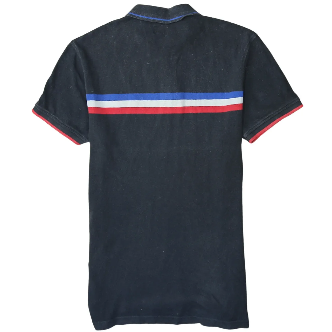 Levi's Black Polo Shirt Women's Large Stripe Chest Printed Logo Casual Top sold by Vintage Club product image thumbnail 2