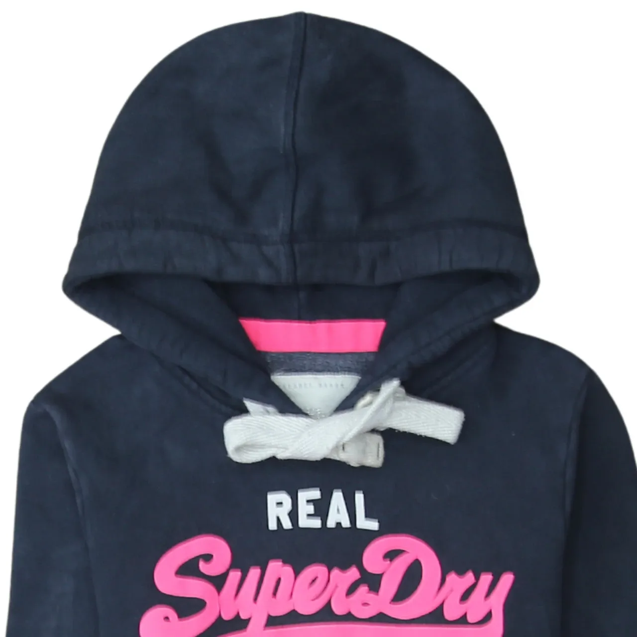 Super Dry 90's Spellout Pullover Hoodie Small Black sold by Vintage Club product image thumbnail 3