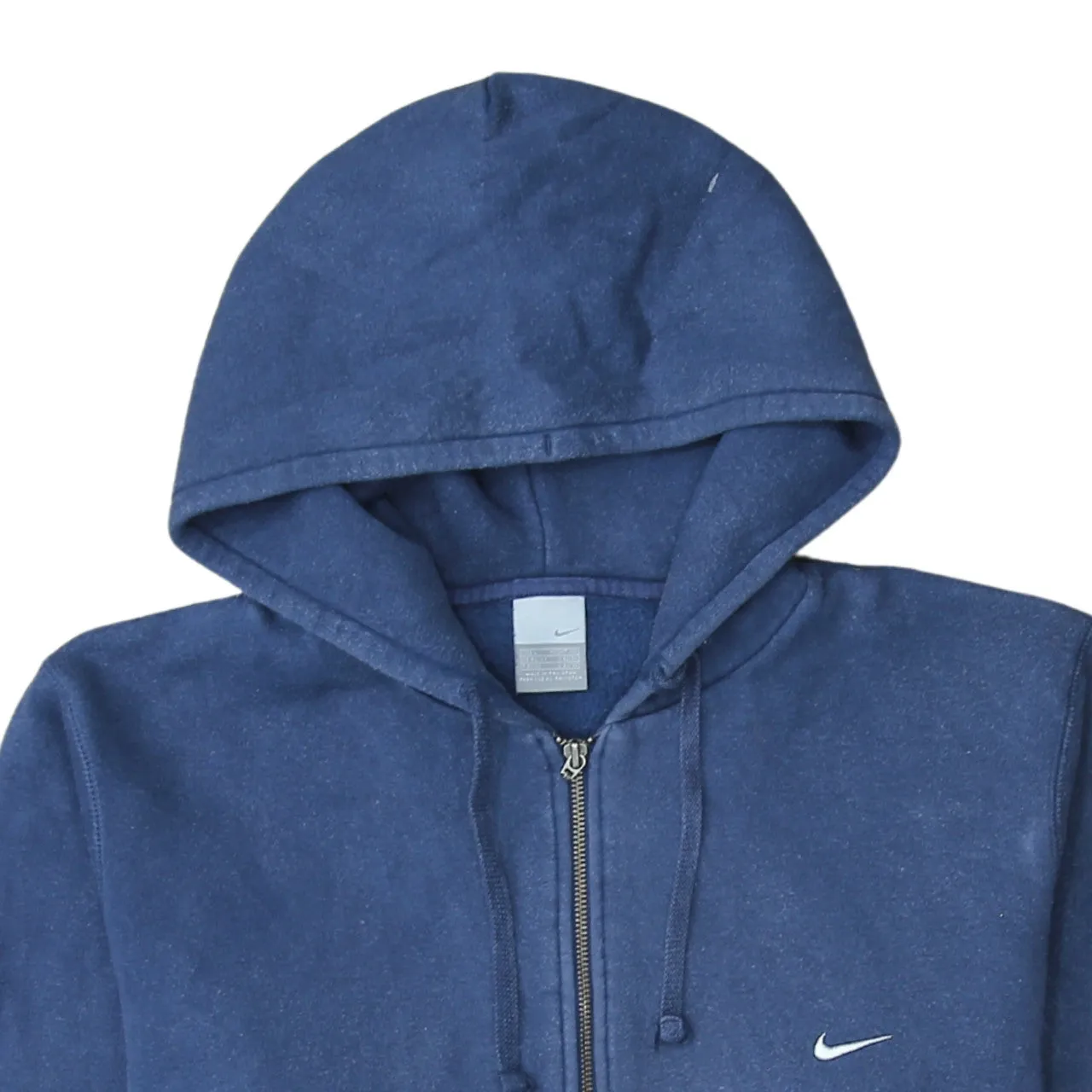 Nike 90's Swoosh Full Zip Up Hoodie Large Navy Blue sold by Vintage Club product image thumbnail 3