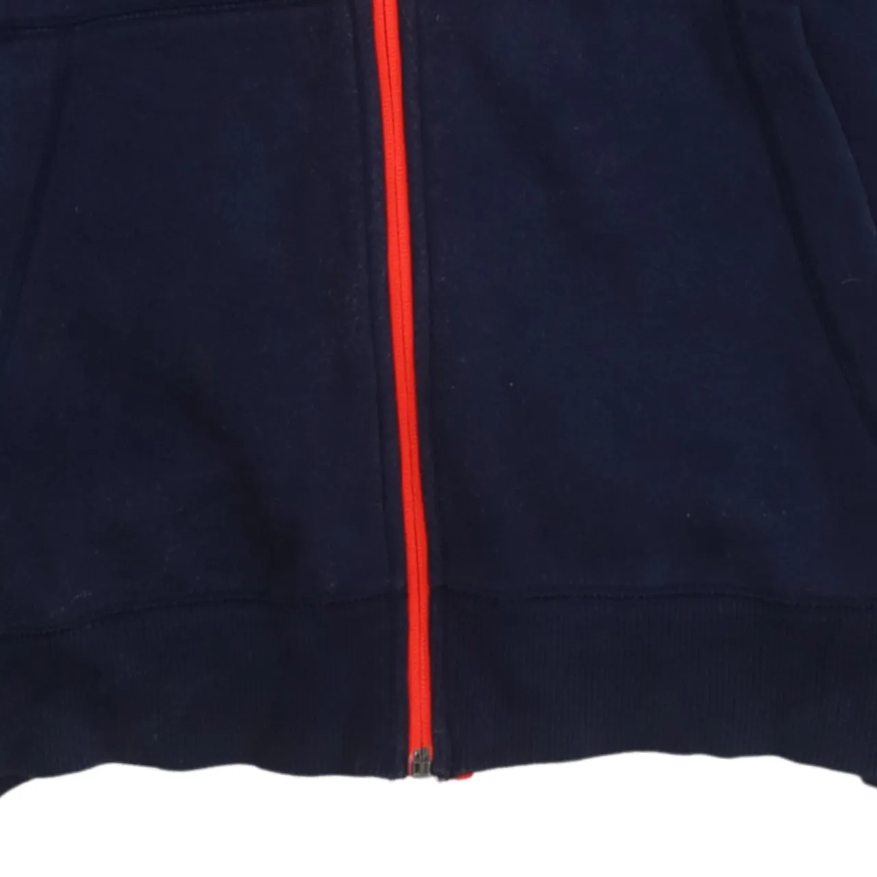 Under Armour 90's Drawstring Pockets Full Zip Up Hoodie Large Navy Blue sold by Vintage Club product image thumbnail 4