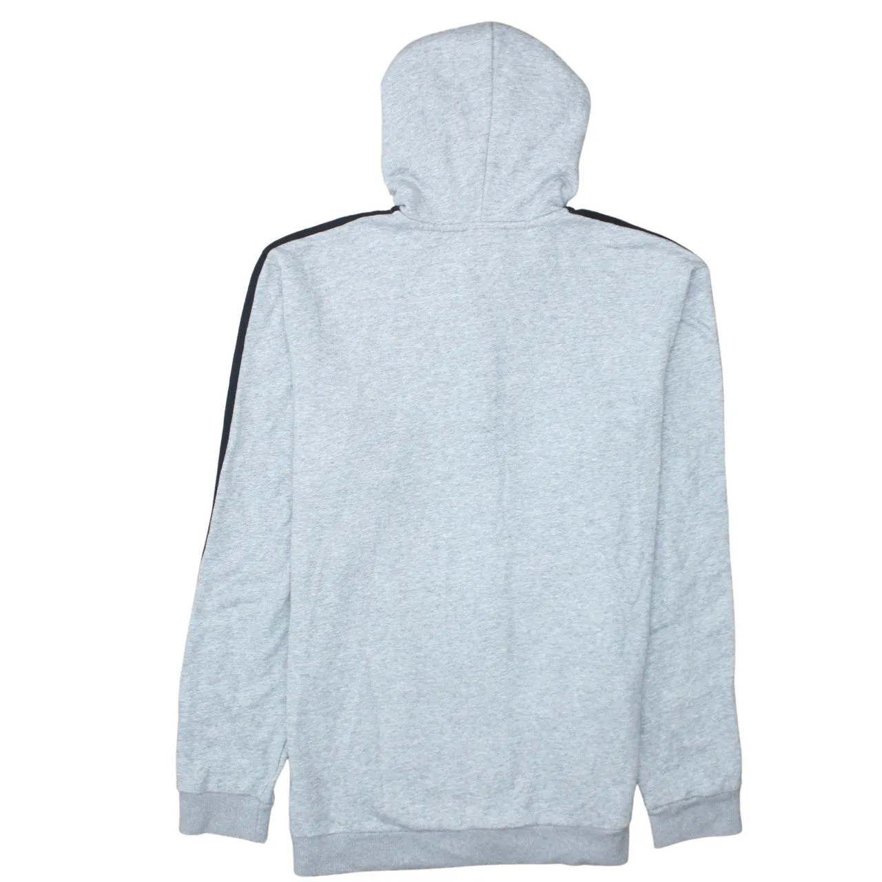 Adidas 90's Striped Sleeve Full Zip Up Hoodie Medium Grey sold by Vintage Club product image thumbnail 2