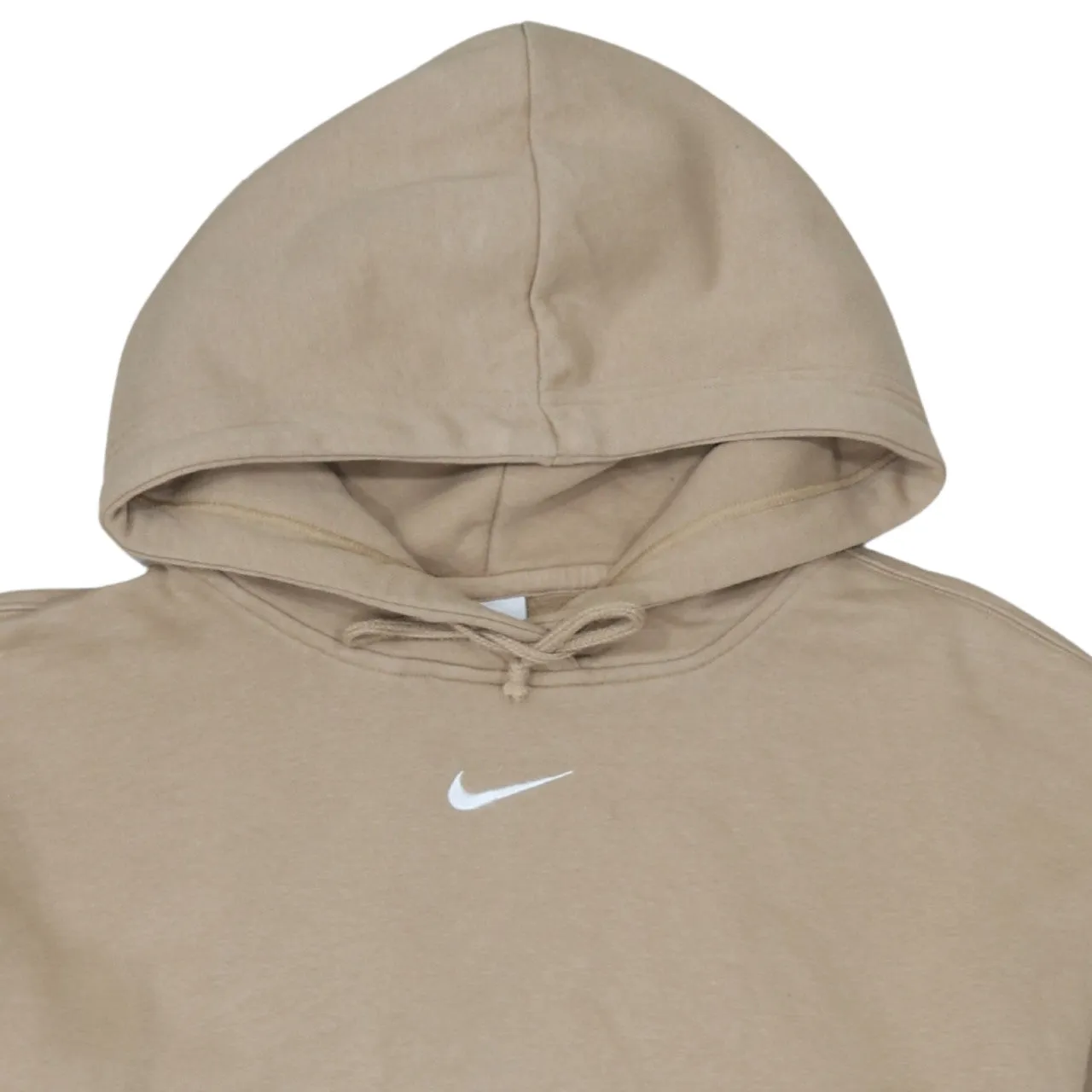 Nike 90's Center Middle Swoosh Pullover Hoodie Small Beige Cream sold by Vintage Club product image thumbnail 3