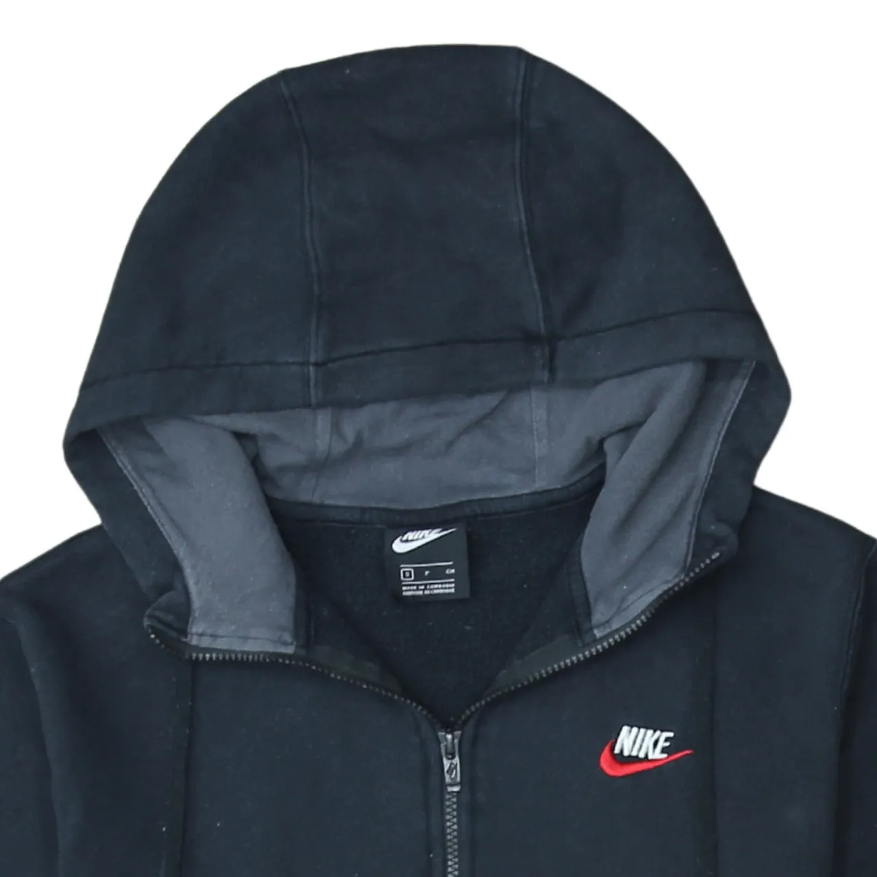 Nike 90's Swoosh Full Zip Up Hoodie Small Black sold by Vintage Club product image thumbnail 3