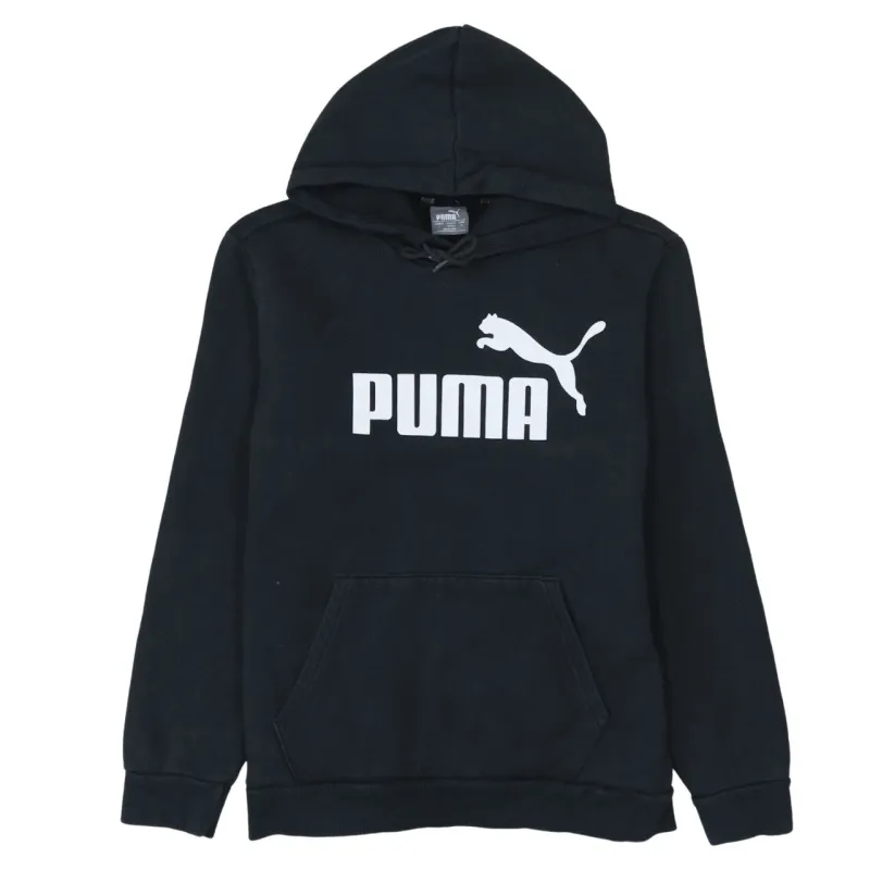 Puma 90's Spellout Pullover Hoodie Small Black sold by Vintage Club