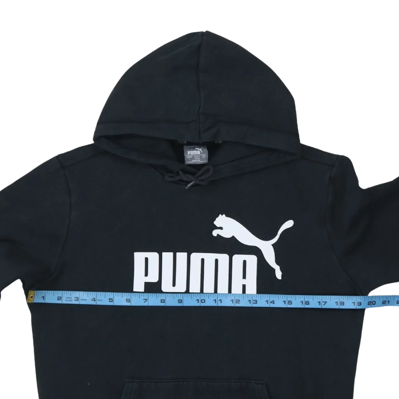 Puma 90's Spellout Pullover Hoodie Small Black sold by Vintage Club product image thumbnail 5