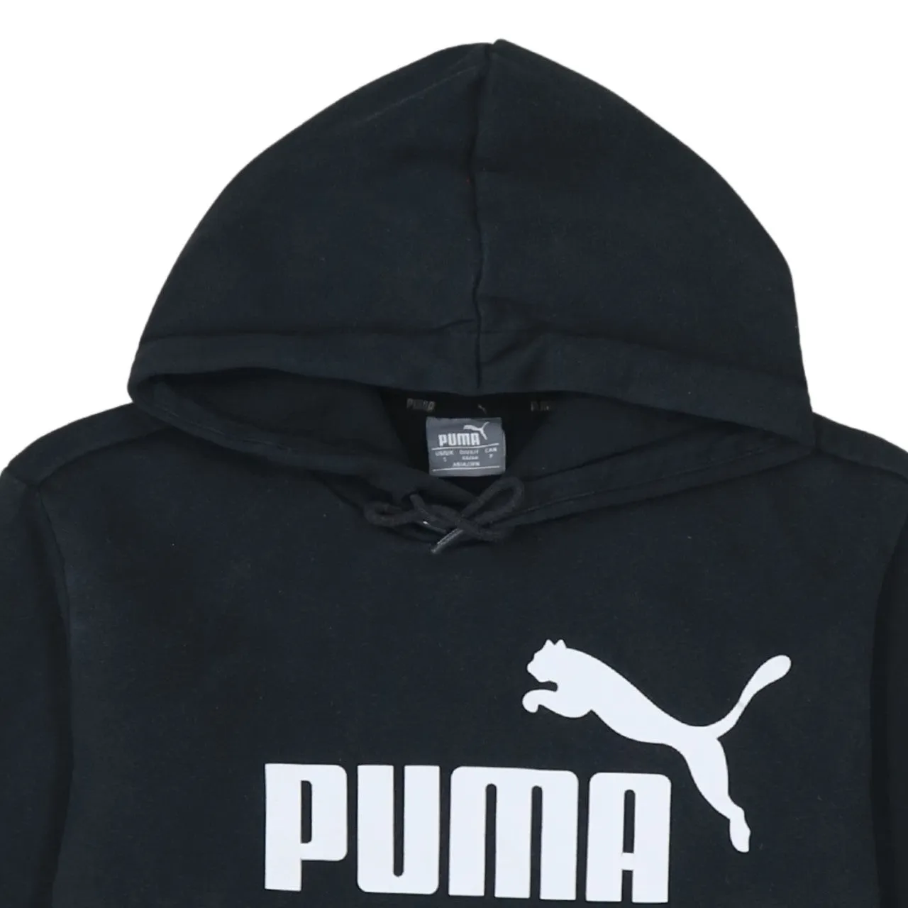 Puma 90's Spellout Pullover Hoodie Small Black sold by Vintage Club product image thumbnail 3