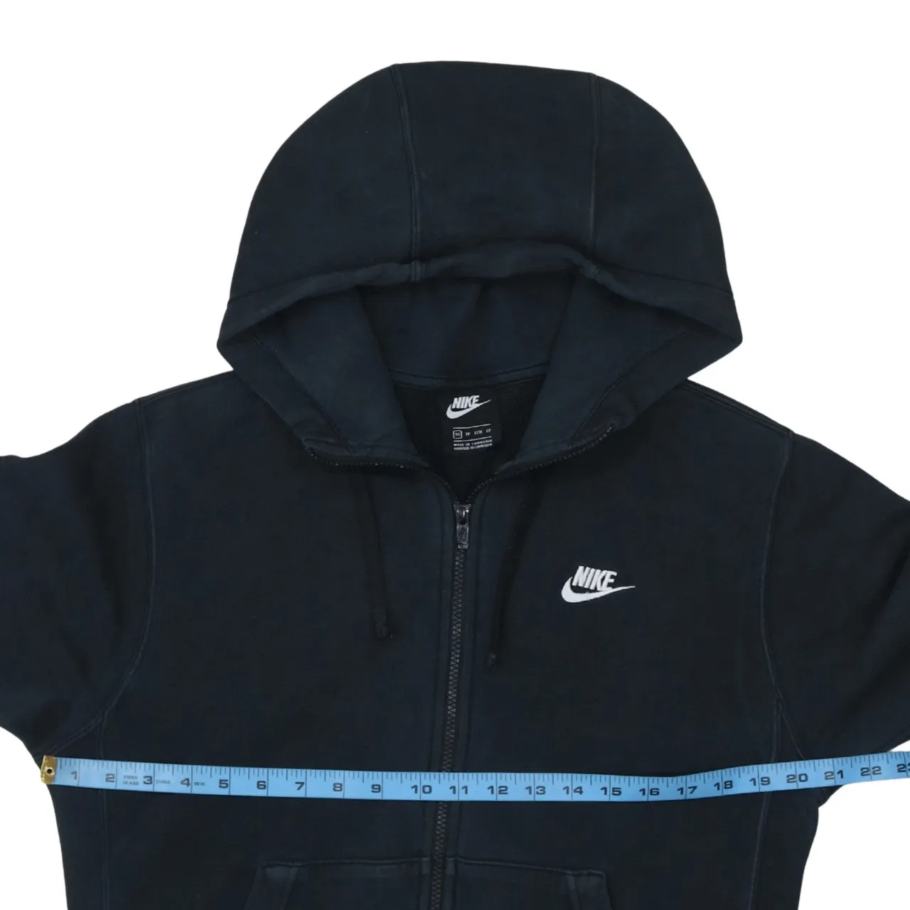 Nike 90's Swoosh Full Zip Up Hoodie XSmall Black sold by Vintage Club product image thumbnail 5