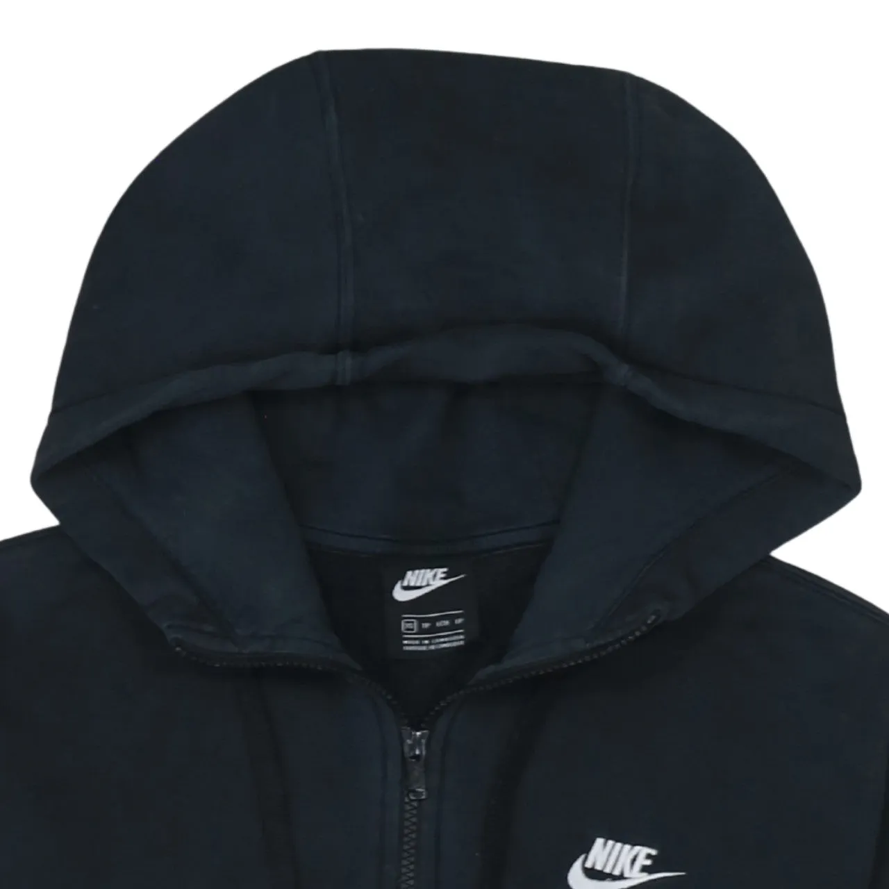 Nike 90's Swoosh Full Zip Up Hoodie XSmall Black sold by Vintage Club product image thumbnail 3