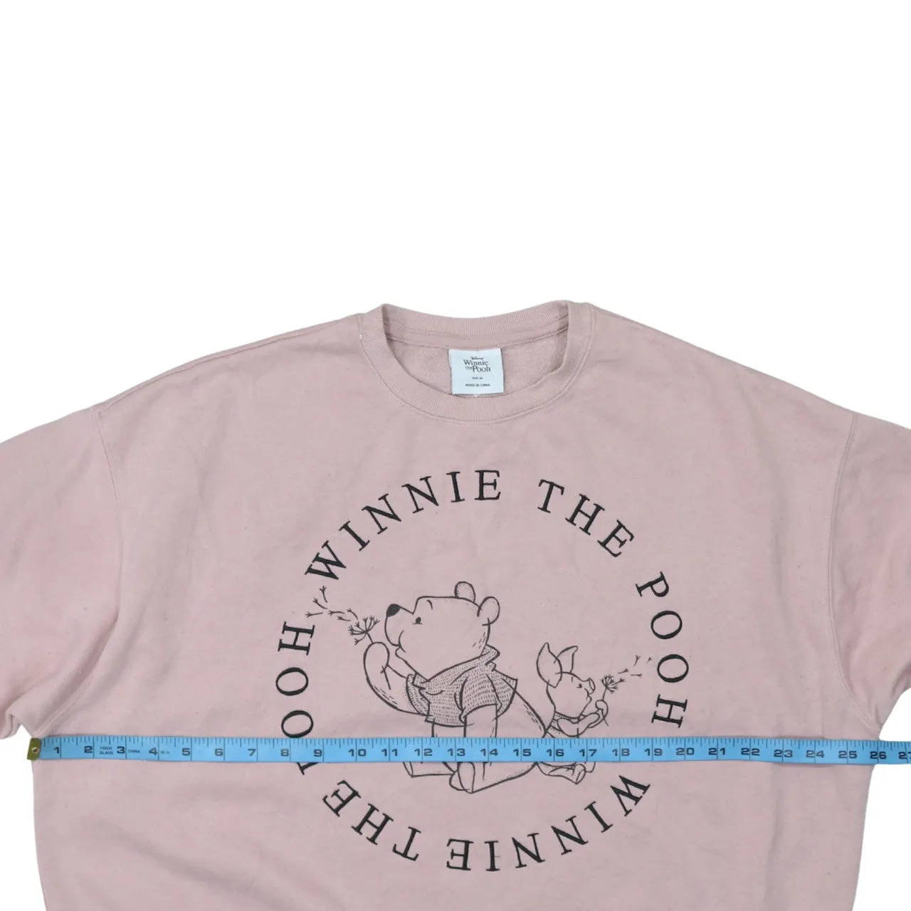 Disney 90's Winnie The Pooh Crew Neck Sweatshirt Medium Pink sold by Vintage Club product image thumbnail 5