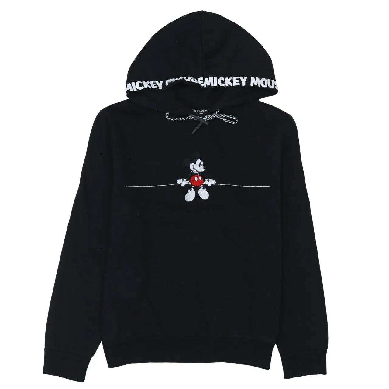 Disney 90's Mickey Mouse Pullover Hoodie Medium Black sold by Vintage Club