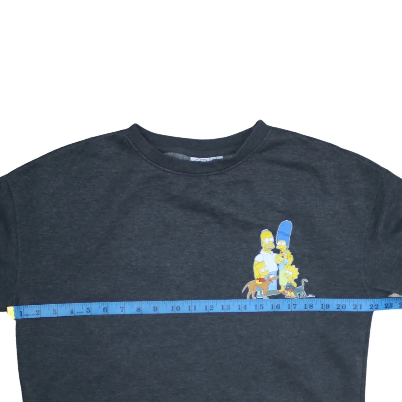 The Simpsons 90's Lightweight Crew Neck Sweatshirt Small Grey sold by Vintage Club product image thumbnail 5