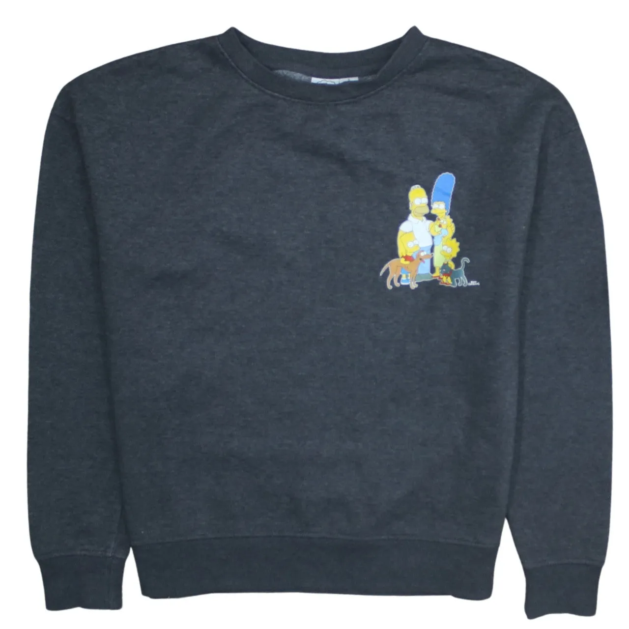 The Simpsons 90's Lightweight Crew Neck Sweatshirt Small Grey sold by Vintage Club