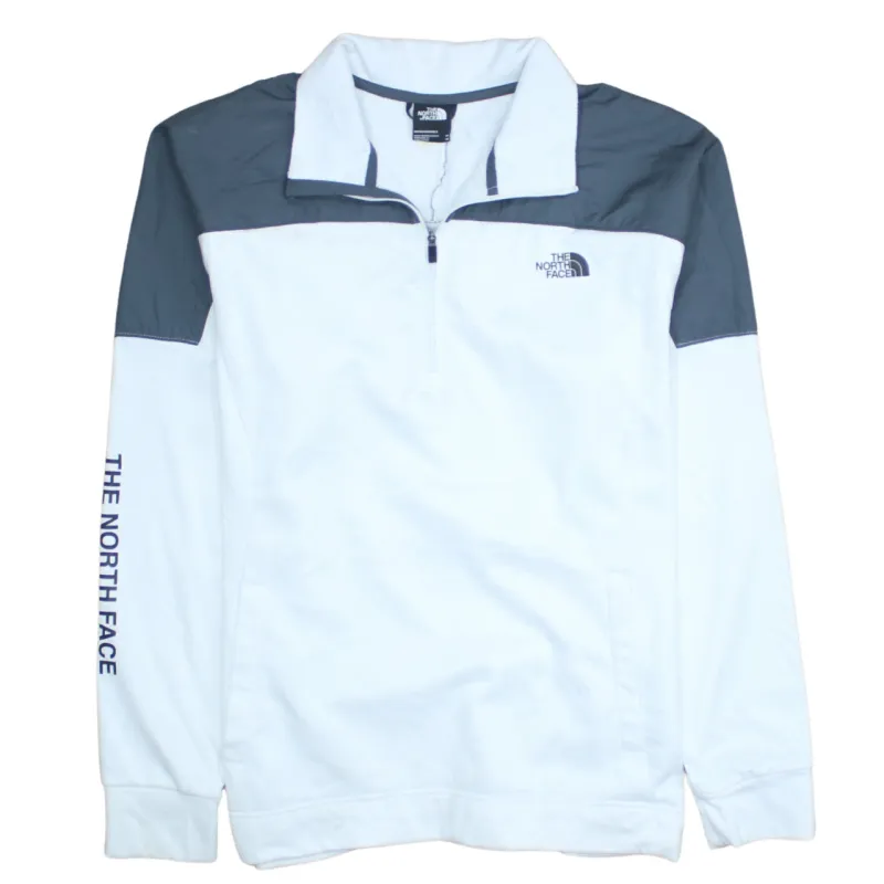 The North Face 90's Lightweight Quarter Zip Sweatshirt Medium White sold by Vintage Club