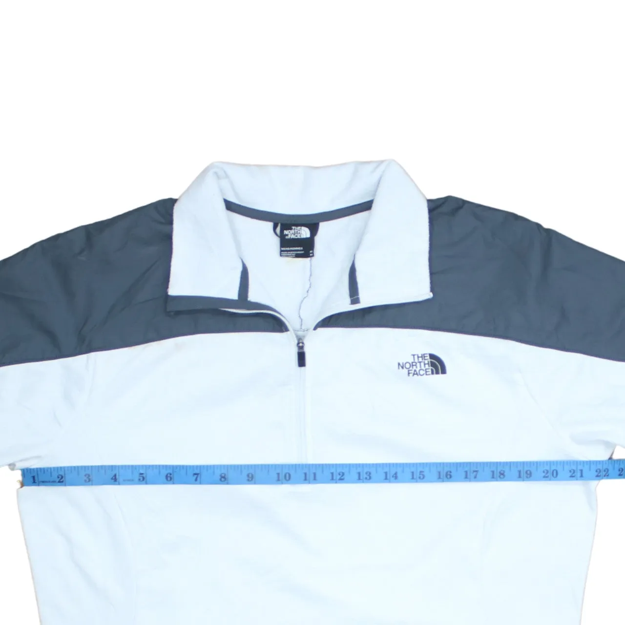 The North Face 90's Lightweight Quarter Zip Sweatshirt Medium White sold by Vintage Club product image thumbnail 5