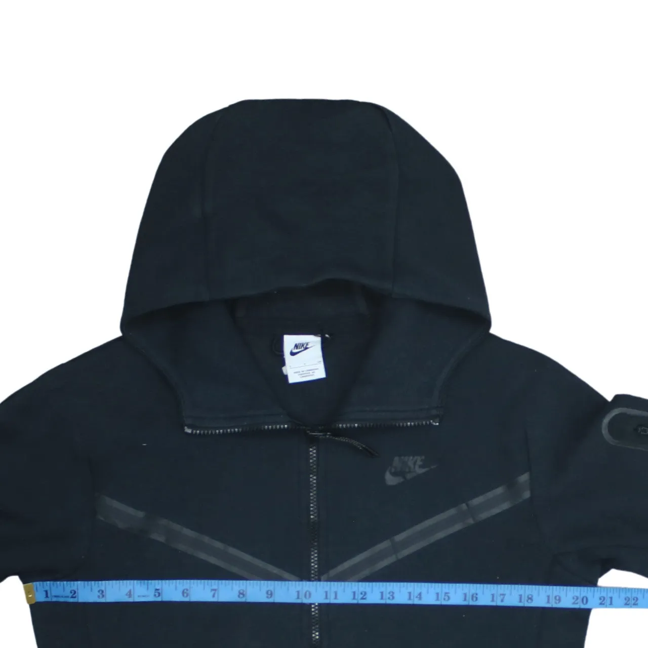 Nike 90's Swoosh Full Zip Up Hoodie Small Black sold by Vintage Club product image thumbnail 5