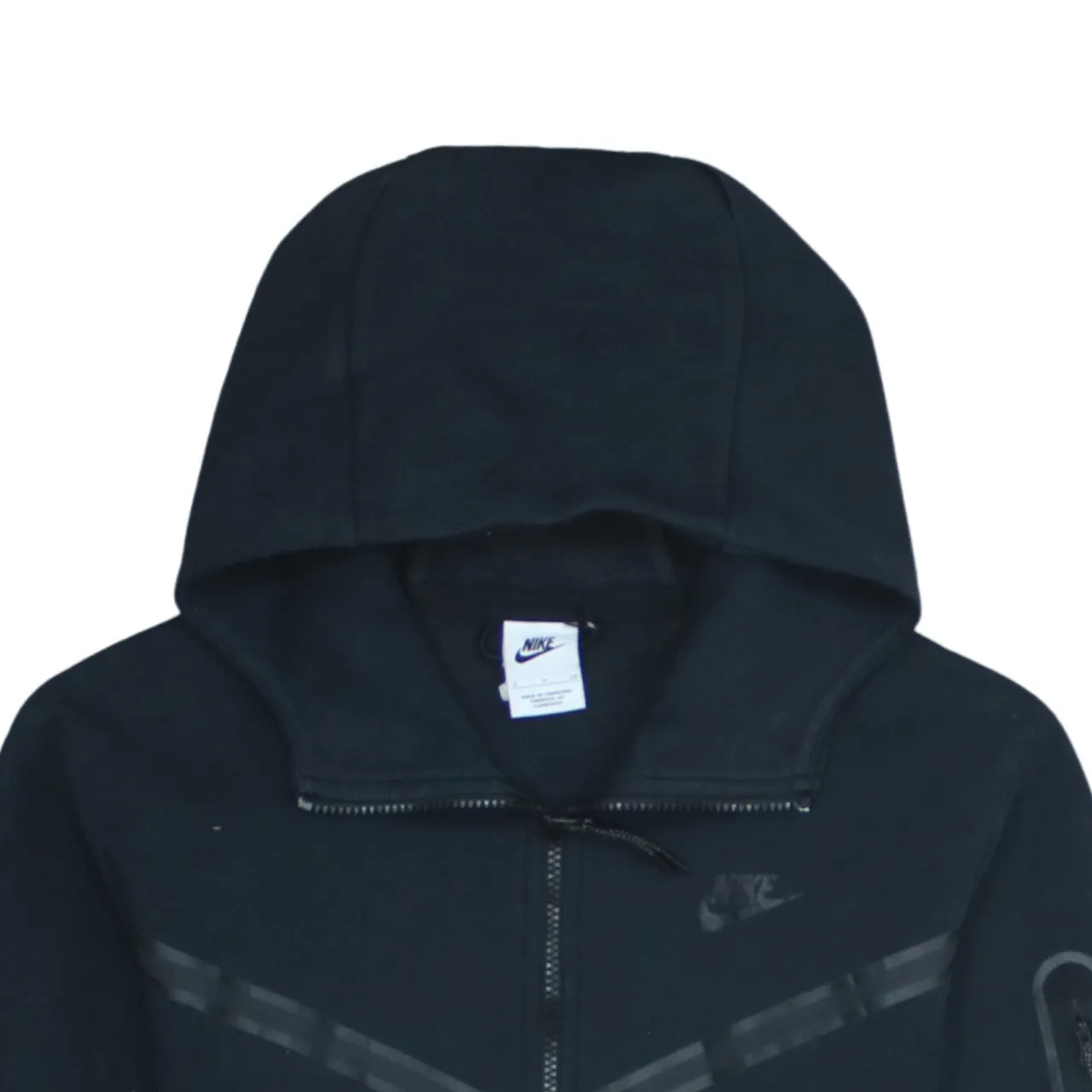 Nike 90's Swoosh Full Zip Up Hoodie Small Black sold by Vintage Club product image thumbnail 3