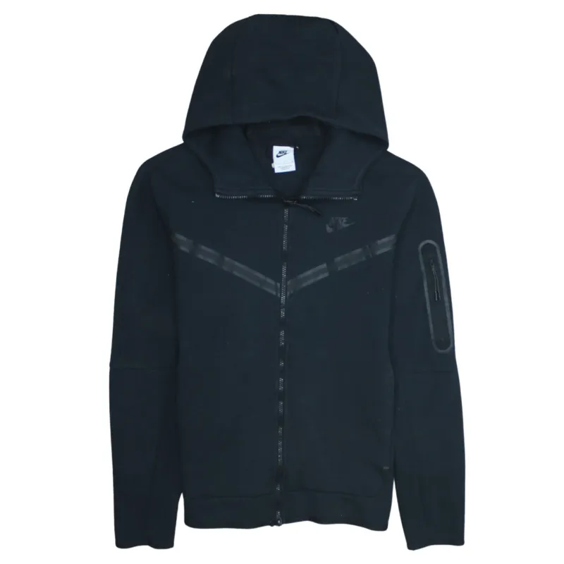 Nike 90's Swoosh Full Zip Up Hoodie Small Black sold by Vintage Club