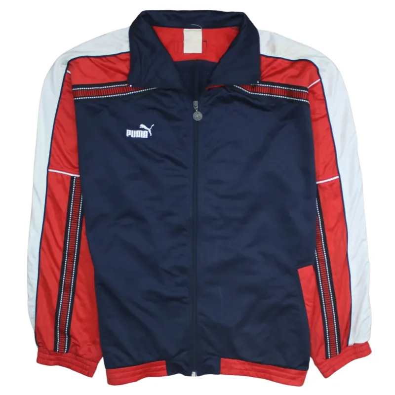 Puma 90's Lightweight Full Zip Up Sweatshirt XLarge  Navy Blue sold by Vintage Club