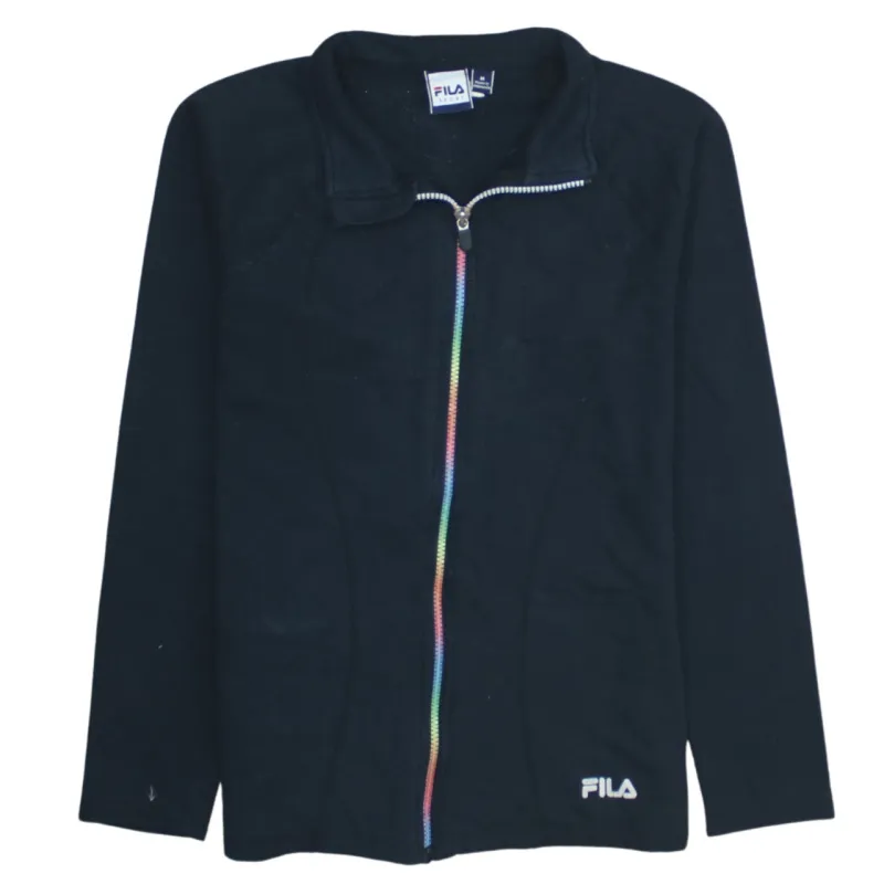 Fila 90's Lightweight Full Zip Up Sweatshirt Medium Black sold by Vintage Club
