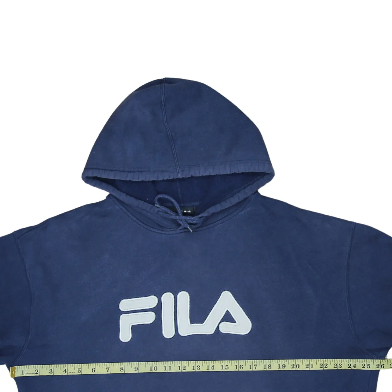 Fila Navy Blue Hoodie Men's XLarge Printed Logo Front Pouch Pocket Pullover Sweatshirt sold by Vintage Club product image thumbnail 5