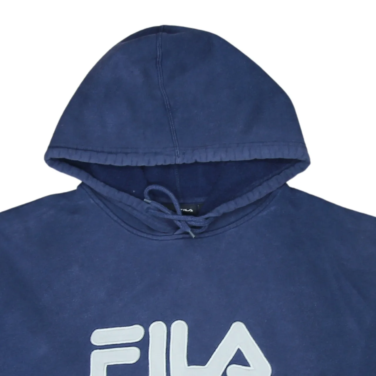 Fila Navy Blue Hoodie Men's XLarge Printed Logo Front Pouch Pocket Pullover Sweatshirt sold by Vintage Club product image thumbnail 3
