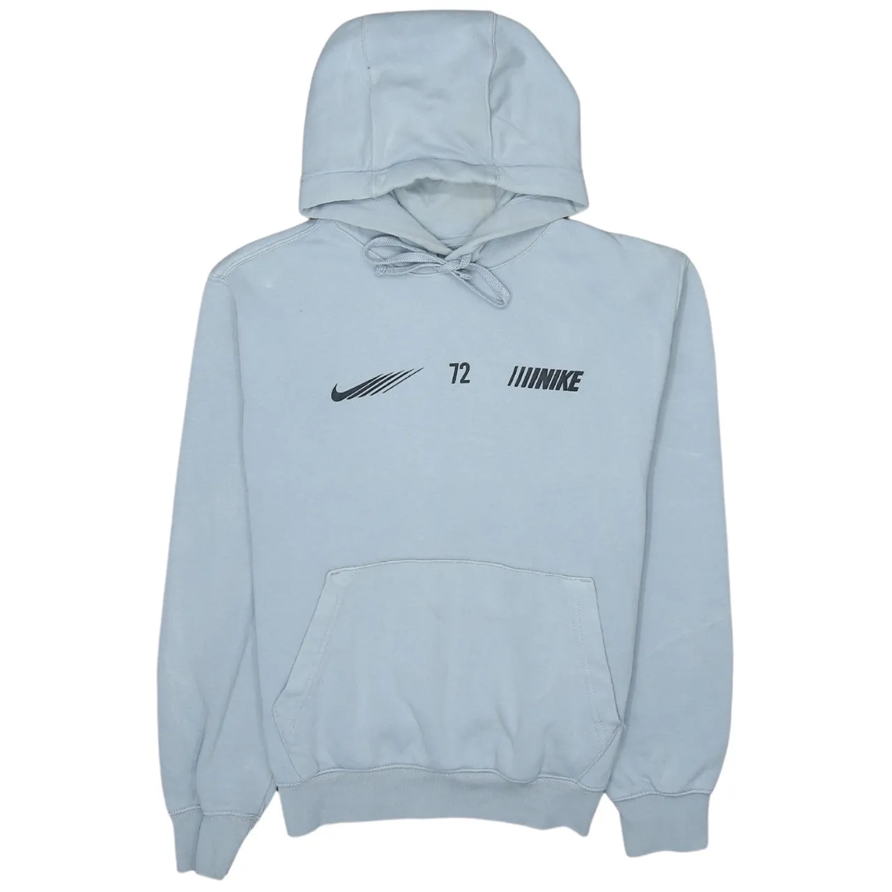 Nike 90's Swoosh Pullover Hoodie Small Grey sold by Vintage Club