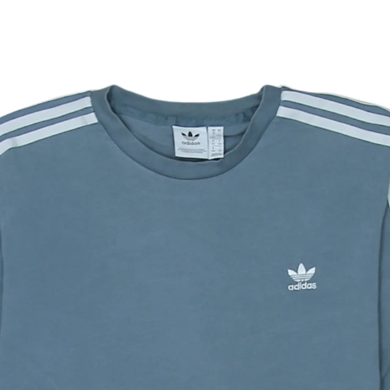 Adidas 90's Striped Sleeve Crew Neck Sweatshirt Large Blue sold by Vintage Club product image thumbnail 3