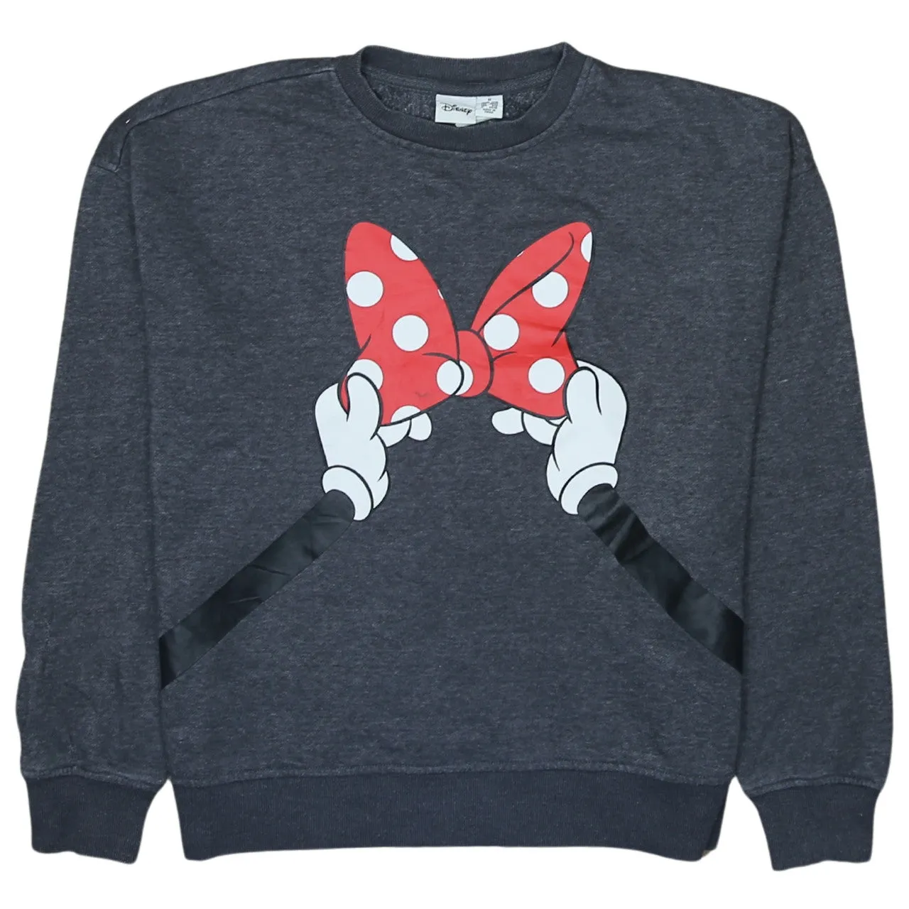 Disney 90's Minnie Mouse Crew Neck Sweatshirt Medium Grey sold by Vintage Club