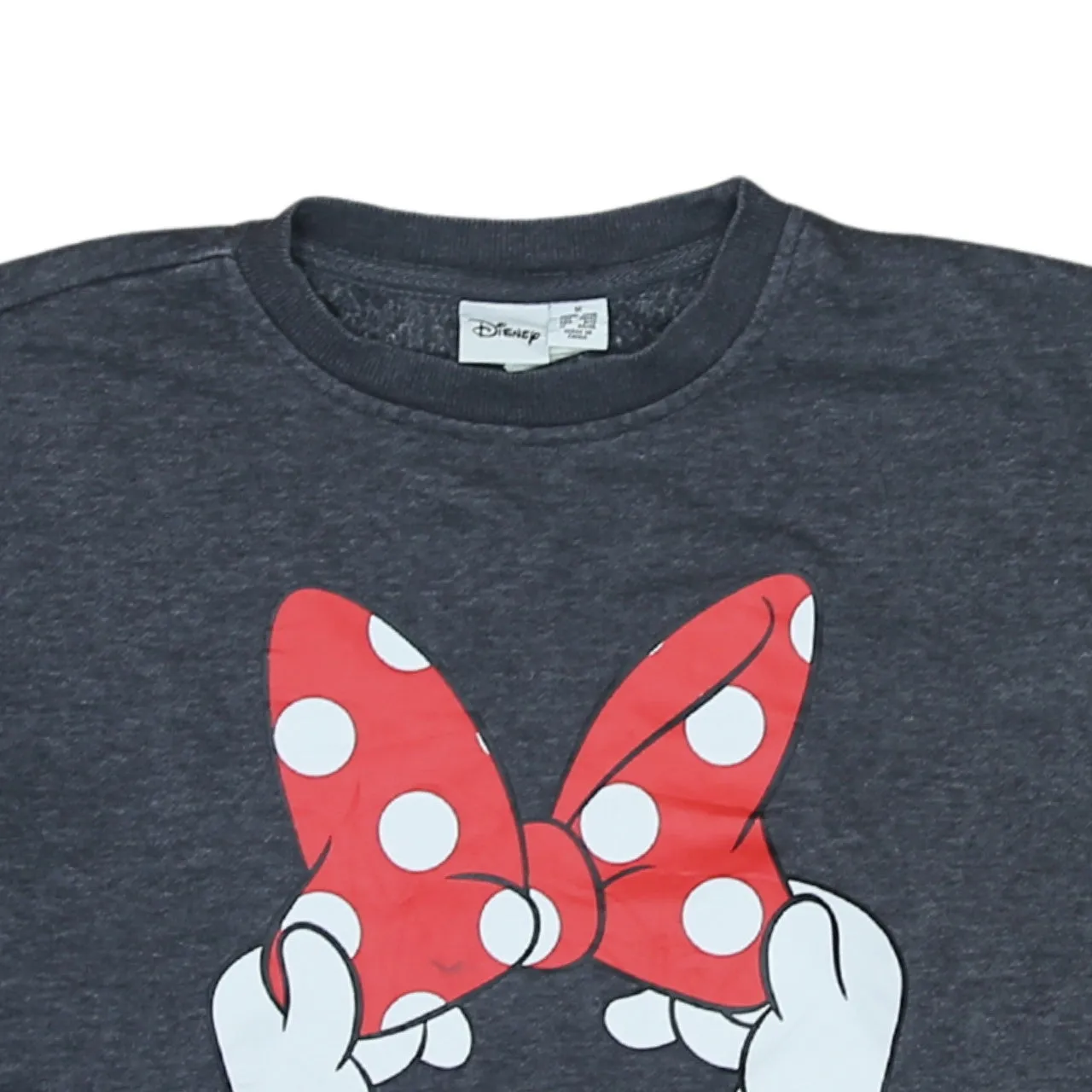 Disney 90's Minnie Mouse Crew Neck Sweatshirt Medium Grey sold by Vintage Club product image thumbnail 3