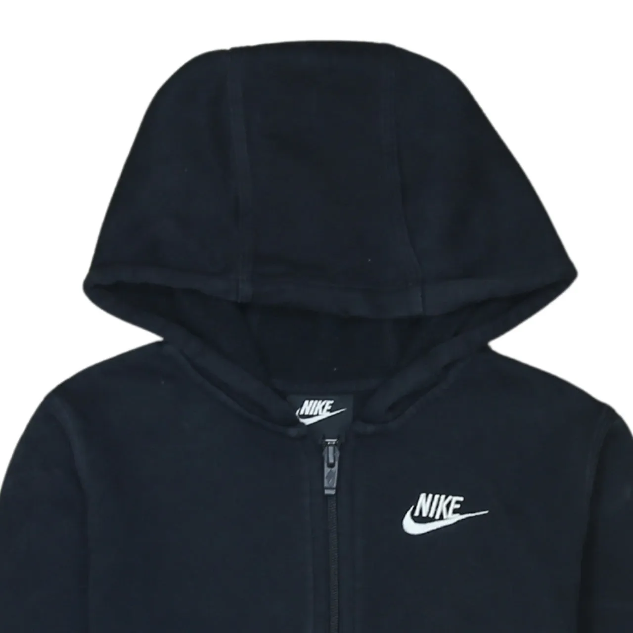 Nike 90's Swoosh Full Zip Up Hoodie Medium Black sold by Vintage Club product image thumbnail 3