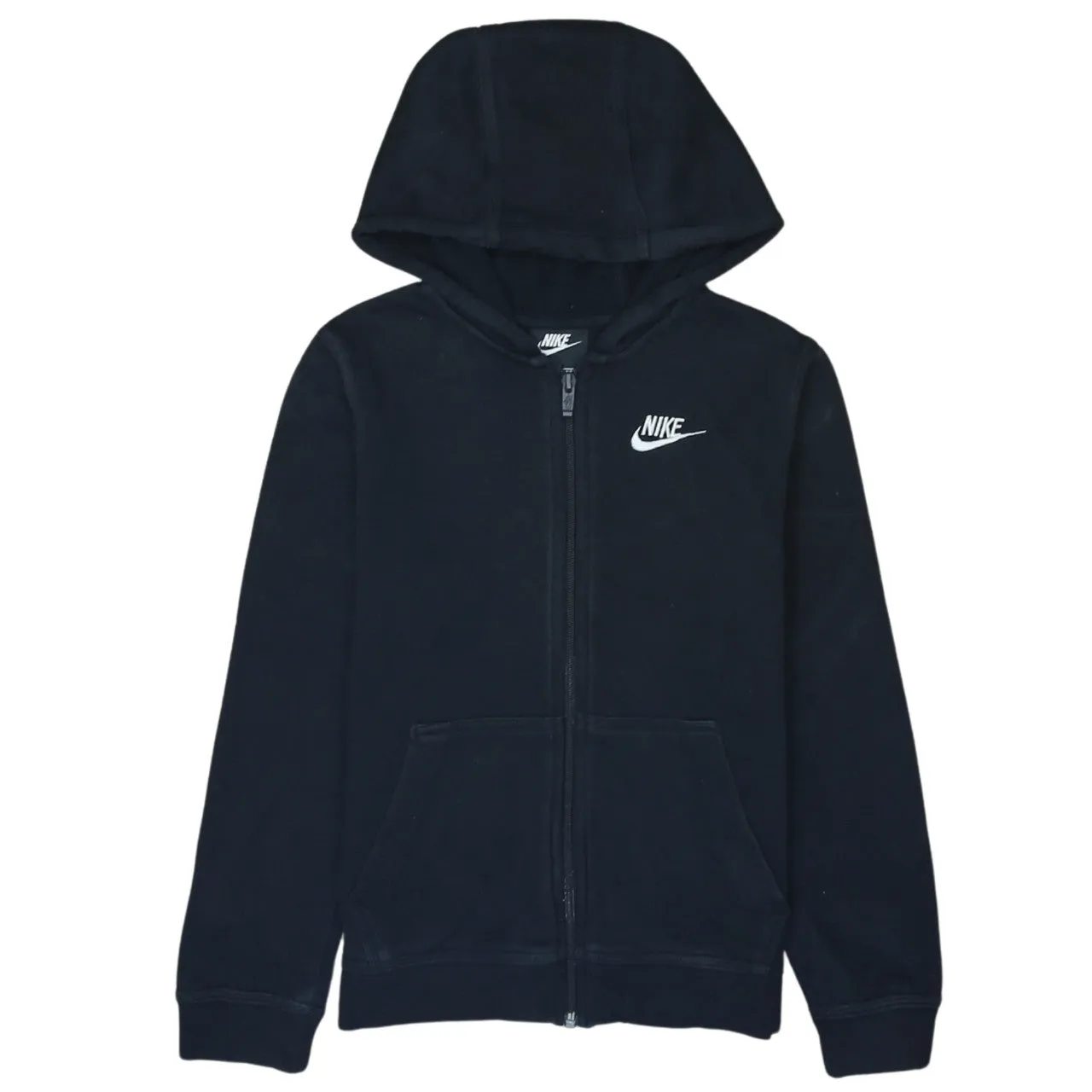 Nike 90's Swoosh Full Zip Up Hoodie Medium Black sold by Vintage Club