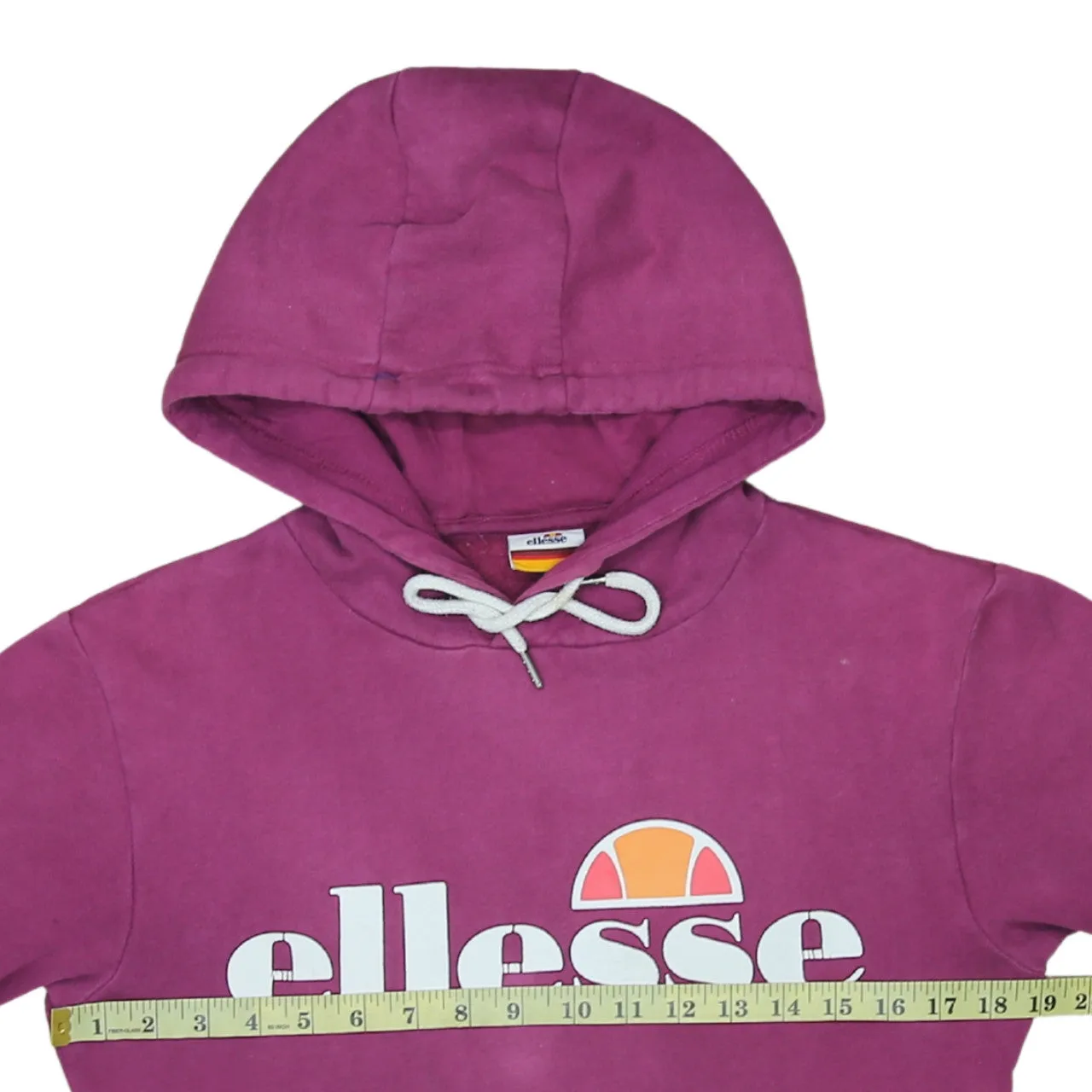 Ellesse 90's Spellout Pullover Hoodie Small Purple sold by Vintage Club product image thumbnail 5