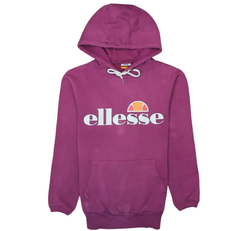 Ellesse 90's Spellout Pullover Hoodie Small  Purple made by Ellesse