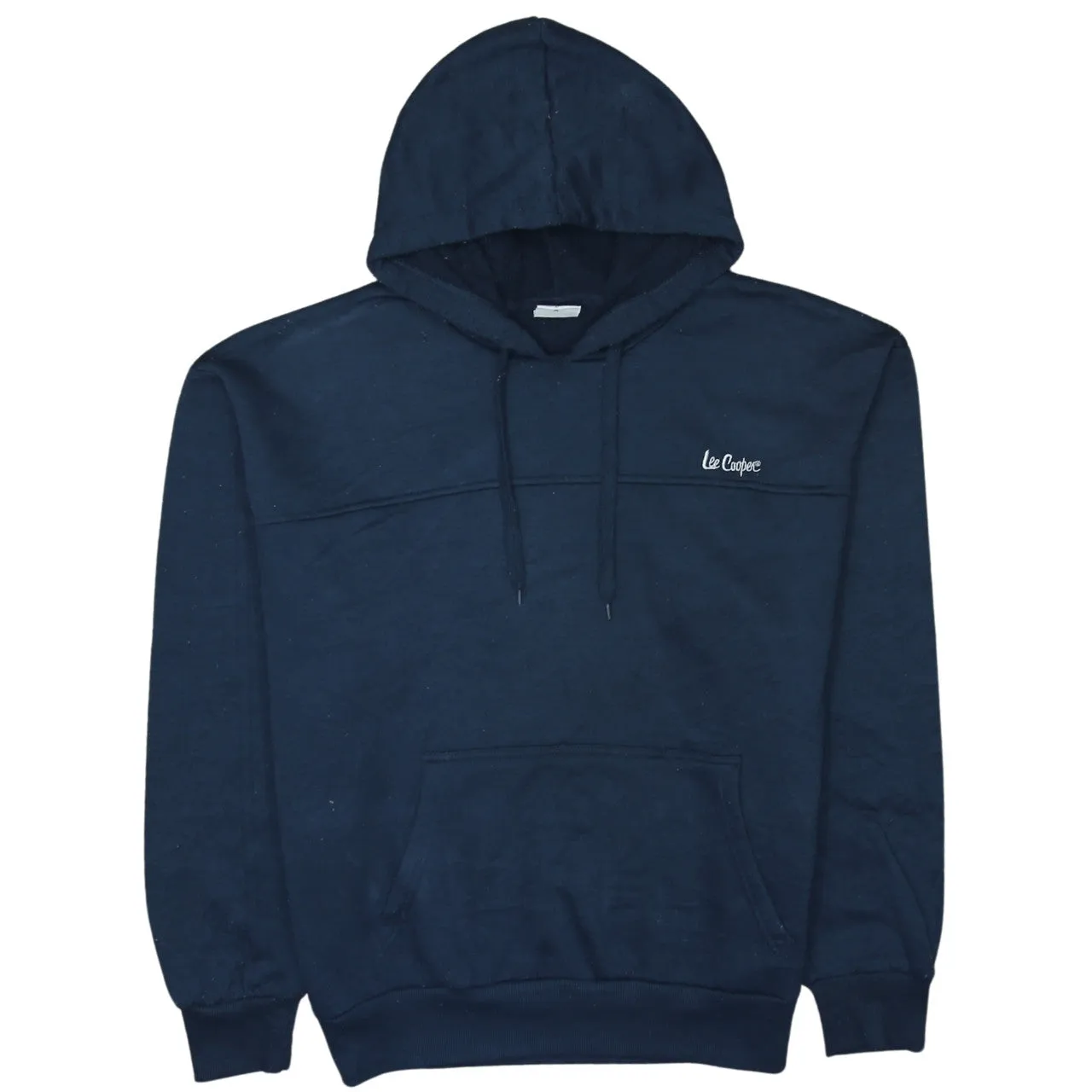Lee 90's Drawstring Pockets Pullover Hoodie Large Navy Blue sold by Vintage Club